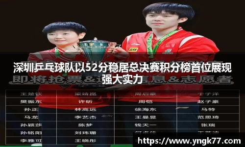 深圳乒乓球队以52分稳居总决赛积分榜首位展现强大实力